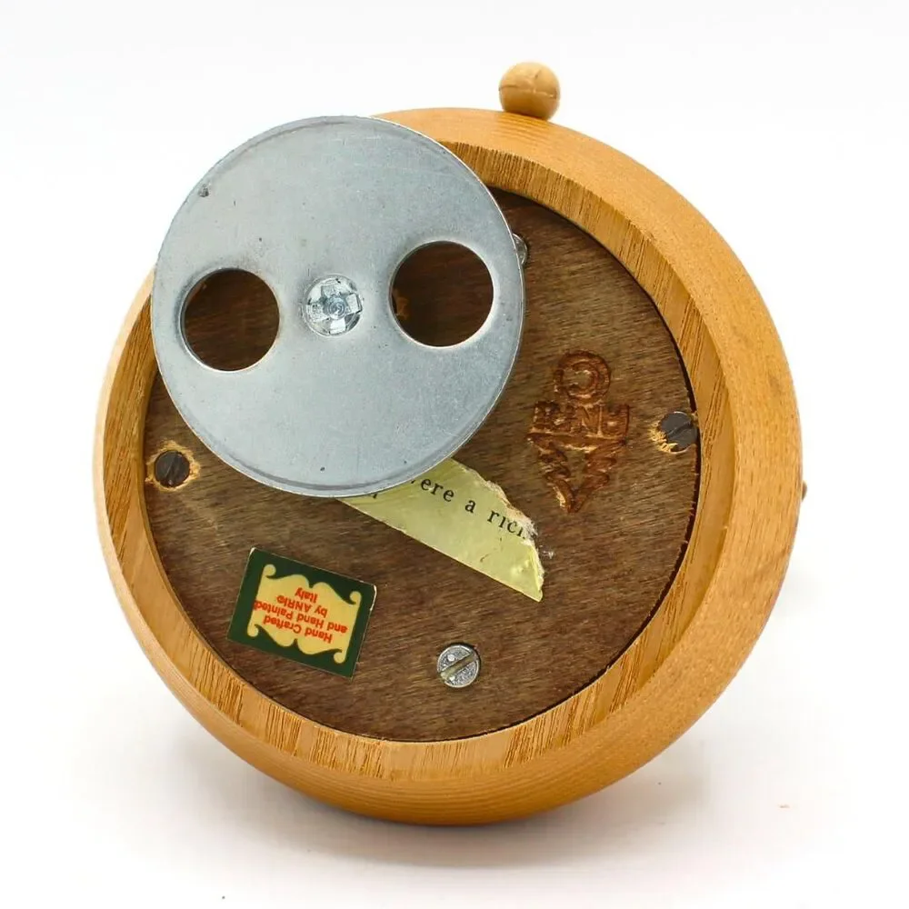 Vintage ANRI Wood Music Box Russian Cossack Boy Juan Ferrandiz Made in Italy
